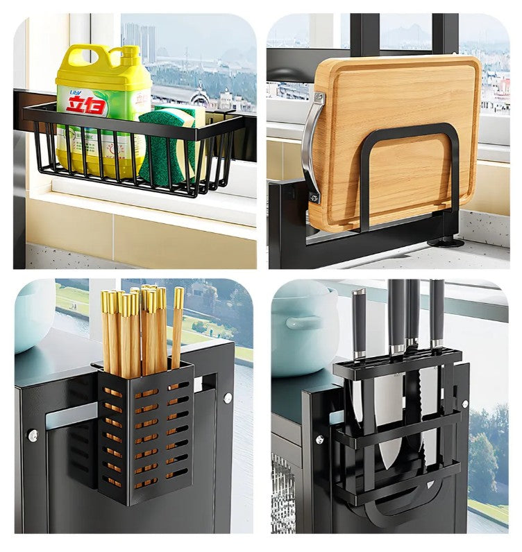 ORGANIZADOR + ESCURRIDOR DE PLATOS CON TAPA PROTECTORA